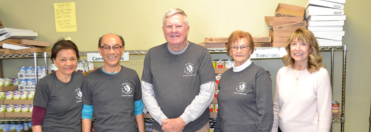 Volunteers in Food Pantry