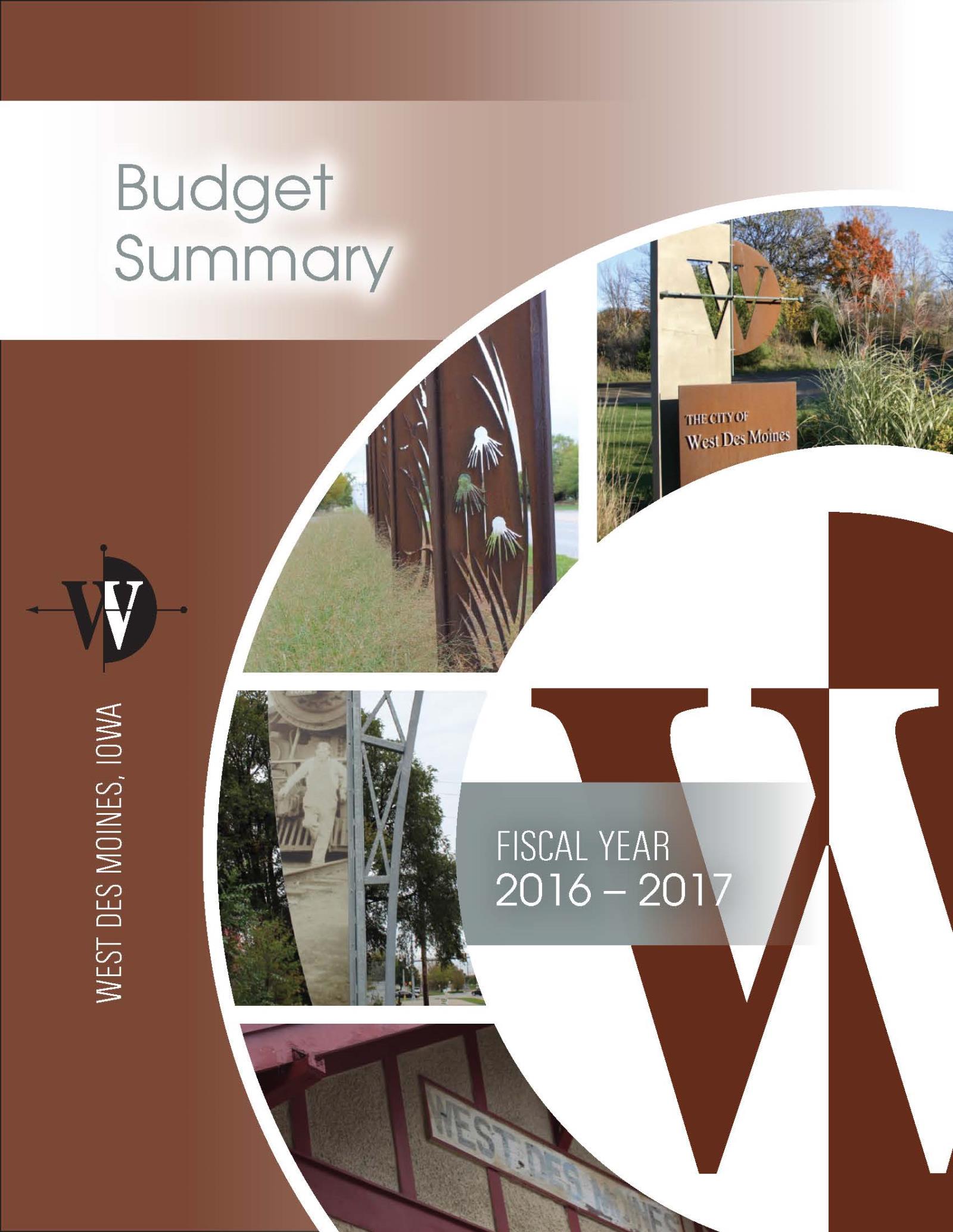 1-Budget Summary Cover